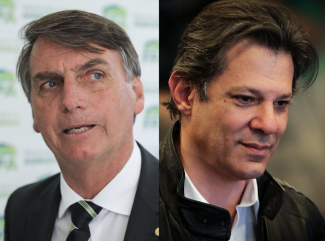 DataFolha: Bolsonaro chega a 32% e Haddad cai para 21%, Ciro tem 11%