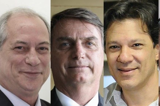 Ibope: Bolsonaro tem 32%, Haddad 23% e Ciro tem 10%